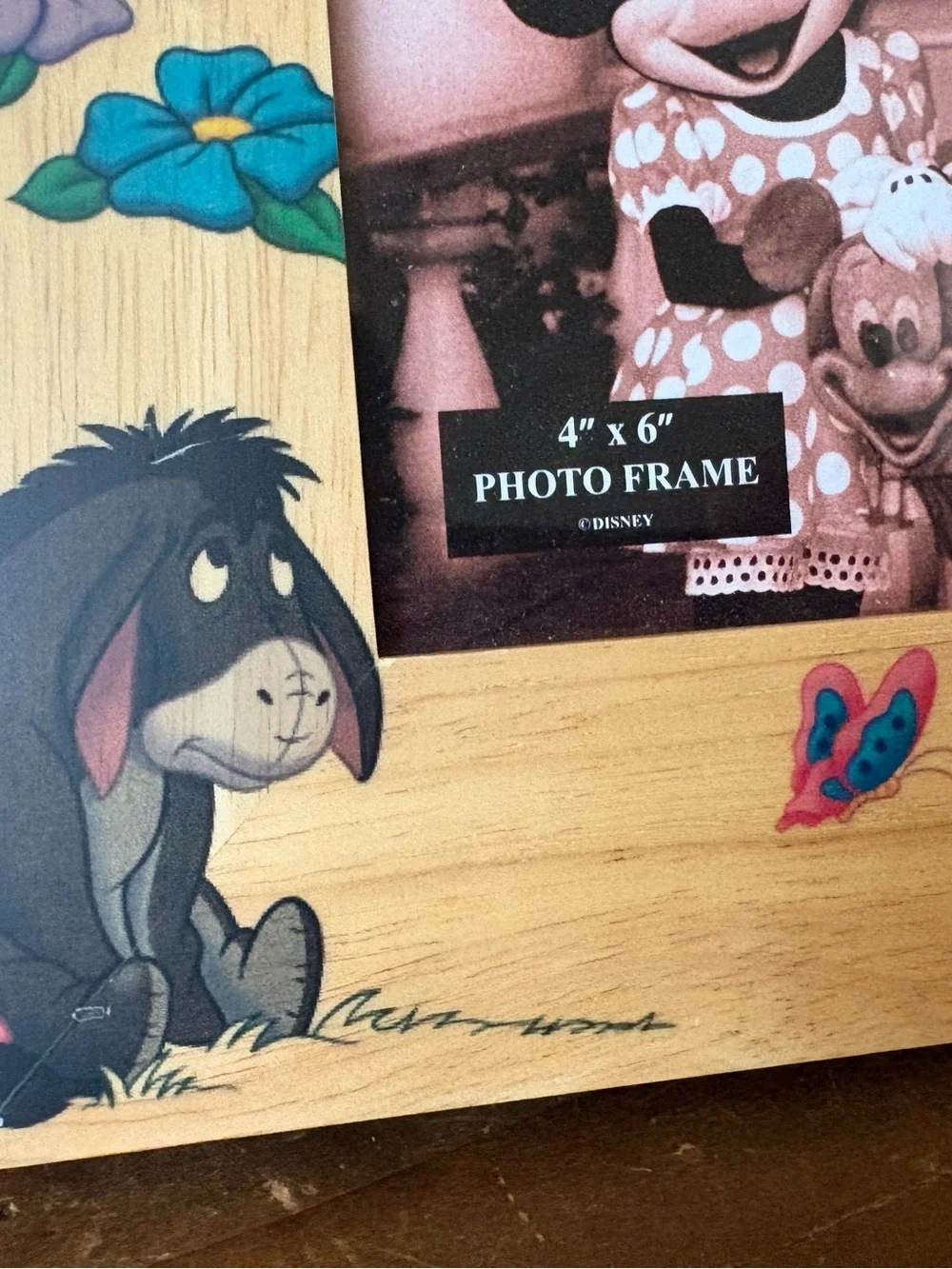 Disney Winnie the Pooh Wooden Photo Frame - Natural Finish 4x6